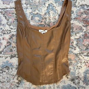Heartloom Brown Corset Top